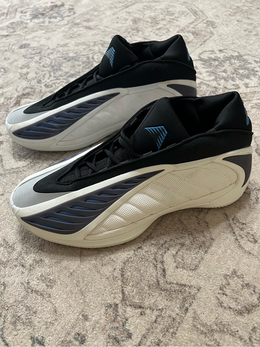 adidas Anthony Edwards 2 shoes White/Core Black/Dusky Ink